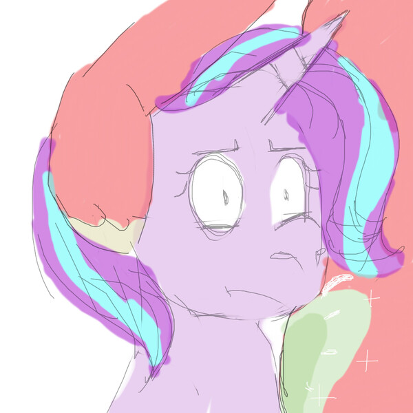 Size: 900x900 | Tagged: safe, artist:apony 4c, derpibooru import, big macintosh, starlight glimmer, ponified, earth pony, pony, unicorn, 4chan, bipedal, drawthread, i know that feel bro, meme