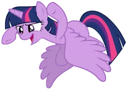 Size: 9900x7000 | Tagged: safe, artist:tardifice, derpibooru import, twilight sparkle, twilight sparkle (alicorn), alicorn, pony, a flurry of emotions, absurd resolution, female, mare, missing cutie mark, simple background, solo, spread wings, transparent background, vector, wings