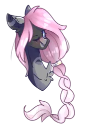 Size: 421x571 | Tagged: safe, artist:emily-826, derpibooru import, oc, unofficial characters only, pony, bust, female, mare, one eye closed, portrait, simple background, solo, transparent background, wink