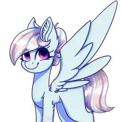 Size: 6889x6889 | Tagged: safe, artist:ohsushime, derpibooru import, oc, oc:rosey sky, unofficial characters only, pegasus, pony, absurd resolution, female, mare, simple background, solo, spread wings, transparent background, wings