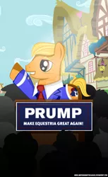 Size: 1024x1676 | Tagged: safe, artist:iamthemanwithglasses, derpibooru import, oc, oc:donald trump, ponified, earth pony, pony, american presidents, business suit, clothes, democracy, donald trump, make america great again, make equestria great again, politics, republican, suit, trump, united states, watermark