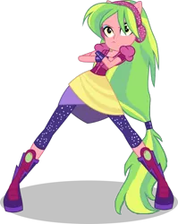 Size: 798x1001 | Tagged: safe, artist:limedazzle, artist:sunsetshimmer333, derpibooru import, edit, vector edit, lemon zest, dance magic, equestria girls, spoiler:eqg specials, clothes, crossed arms, cute, dance magic (song), female, ponied up, simple background, solo, transparent background, vector