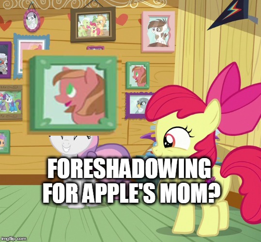 Size: 539x499 | Tagged: safe, derpibooru import, edit, edited screencap, screencap, apple bloom, applejack, chipcutter, gilda, granny smith, pipsqueak, rainbow dash, rarity, sweetie belle, tender taps, earth pony, pony, forever filly, colt, image macro, male, meme