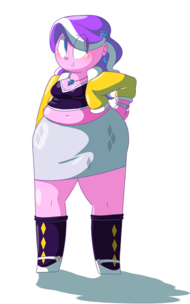 Size: 2500x4000 | Tagged: safe, artist:secretgoombaman12345, derpibooru import, diamond tiara, ask chubby diamond, equestria girls, belly button, chubby diamond, fat, high res, midriff, muffin top, obese, simple background, solo, transparent background