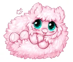 Size: 500x423 | Tagged: safe, artist:catmag, derpibooru import, oc, oc:fluffle puff, unofficial characters only, chibi, simple background, solo, tongue out, white background