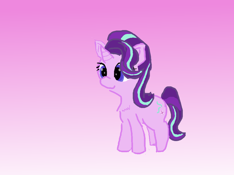 Size: 1024x768 | Tagged: safe, artist:violaconcert, derpibooru import, starlight glimmer, pony, unicorn, female, gradient background, mare, smiling, solo