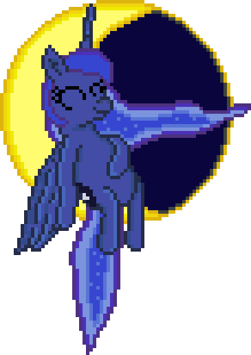 Size: 365x515 | Tagged: safe, artist:8-bitbrony, derpibooru import, princess luna, pony, eyes closed, moon, ms paint, pixel art, simple background, sitting, sleeping, solo, tangible heavenly object, transparent background