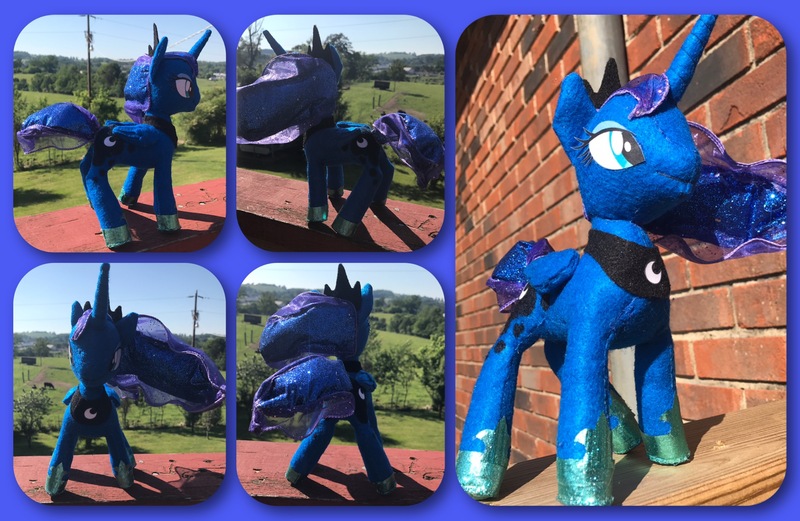 Size: 2048x1334 | Tagged: safe, artist:lucaspratt, derpibooru import, princess luna, alicorn, pony, collage, irl, photo, plushie, solo