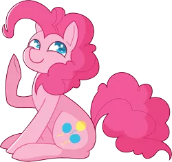 Size: 919x867 | Tagged: dead source, safe, artist:amazingmollusk, derpibooru import, pinkie pie, earth pony, pony, colored pupils, cute, diapinkes, happy, pie daily, simple background, sitting, smiling, solo, transparent background