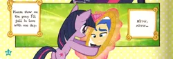 Size: 868x300 | Tagged: source needed, safe, derpibooru import, edit, flash sentry, twilight sparkle, equestria girls, brad, female, flashlight, human flash sentry x pony twilight, interspecies, male, shipping, straight