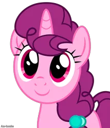 Size: 4629x5400 | Tagged: safe, artist:an-tonio, derpibooru import, sugar belle, pony, hard to say anything, absurd resolution, cute, simple background, smiling, solo, sugarbetes, transparent background, vector