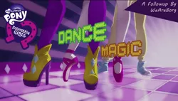 Size: 1600x908 | Tagged: safe, derpibooru import, equestria daily, dance magic, equestria girls, spoiler:eqg specials, converse, episode followup, legs, my little pony logo, pointe, shoes, title card