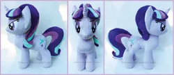 Size: 1726x743 | Tagged: safe, artist:lilmoon, derpibooru import, starlight glimmer, pony, irl, photo, plushie, solo