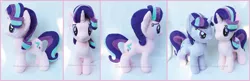 Size: 2303x742 | Tagged: safe, artist:lilmoon, derpibooru import, starlight glimmer, pony, duality, irl, photo, plushie, self ponidox, solo