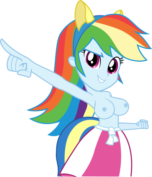 Size: 882x1023 | Tagged: questionable, artist:drweb70, artist:wanderingeditor, derpibooru import, edit, rainbow dash, equestria girls, armpits, bare chest, big breasts, breasts, busty rainbow dash, canterlot high, cleavage, clothes, cute, dashabetes, fake tail, female, helping twilight win the crown, huge breasts, nipples, nudity, partial nudity, pony ears, school spirit, show accurate, simple background, skirt, smiling, solo, solo female, topless, topless edit, transparent background, underwear, vector, wondercolts