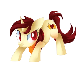 Size: 2773x2290 | Tagged: safe, artist:sorasku, derpibooru import, oc, oc:scarlet treasure, unofficial characters only, pony, unicorn, colored pupils, commission, female, mare, simple background, smiling, solo, transparent background