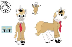 Size: 1024x665 | Tagged: safe, artist:creativeblossom, derpibooru import, oc, oc:constantine, unofficial characters only, pony, unicorn, clothes, colored, constantine, digital, dressed, hellblazer, john constantine, male, reference sheet, simple background, smoking, solo, stallion, trenchcoat, unshorn fetlocks, watch, white background