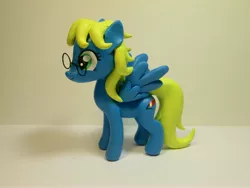 Size: 4608x3456 | Tagged: safe, artist:earthenpony, derpibooru import, oc, oc:pastelina, unofficial characters only, pegasus, pony, absurd resolution, craft, female, glasses, high res, mare, photo, sculpture, solo, traditional art