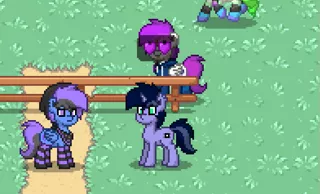 Size: 785x475 | Tagged: safe, derpibooru import, screencap, oc, oc:purple flix, unofficial characters only, pony, pony town, clothes, cute, heart, socks, striped socks