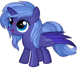 Size: 1520x1332 | Tagged: safe, artist:mizhoreonechan, derpibooru import, princess luna, pony, base used, female, filly, mare, simple background, solo, transparent background, woona, younger