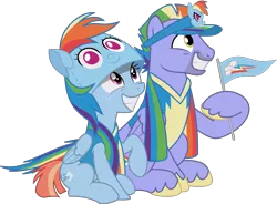 Size: 3149x2321 | Tagged: safe, artist:sonofaskywalker, derpibooru import, bow hothoof, windy whistles, pegasus, pony, parental glideance, bowabetes, cute, female, husband and wife, male, mare, married couple, rainbow dash's parents, shipping, simple background, stallion, straight, transparent background, vector, windybetes, windyhoof