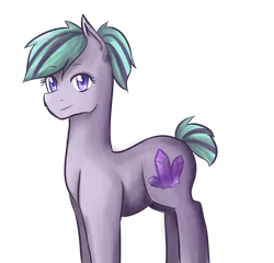 Size: 1024x984 | Tagged: safe, artist:starcatcher17, derpibooru import, oc, unofficial characters only, earth pony, pony, magical lesbian spawn, offspring, parent:maud pie, parent:starlight glimmer, parents:starmaud, simple background, solo, transparent background