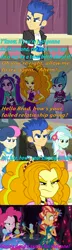 Size: 692x2394 | Tagged: safe, artist:alphamonouryuuken, derpibooru import, edit, edited screencap, screencap, adagio dazzle, apple bloom, aria blaze, bon bon, captain planet, derpy hooves, flash sentry, lyra heartstrings, paisley, pinkie pie, sonata dusk, sunset shimmer, sweetie drops, valhallen, velvet sky, equestria girls, friendship games, legend of everfree, legend of everfree - bloopers, rainbow rocks, angry, boots, burn, caption, caption comic, clothes, crossed arms, crystal gala, crystal gala dress, cup, dragonball z abridged, eyes closed, face, fall formal outfits, hands behind back, heart, jewelry, one eye closed, out of character, pendant, screencap comic, shoes, sick burn, smug, sneakers, sun, team four star, vegeta, wink, yamcha