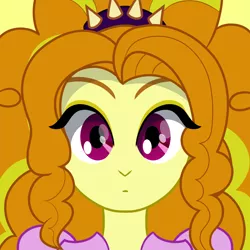 Size: 2560x2560 | Tagged: safe, artist:cybersquirrel, derpibooru import, adagio dazzle, equestria girls, bust, solo, surprised, tumblr