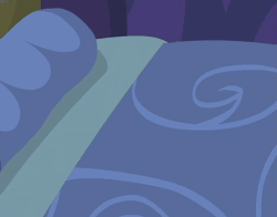 Size: 1079x844 | Tagged: safe, derpibooru import, screencap, starlight glimmer, pony, unicorn, a royal problem, animated, bed, cropped, cute, gif, glimmerbetes, scroll, sleeping, solo, tucking in