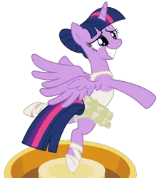 Size: 1988x2160 | Tagged: safe, artist:remcmaximus, derpibooru import, twilight sparkle, twilight sparkle (alicorn), alicorn, pony, a royal problem, ballerina, clothes, cute, female, grin, hair bun, mare, music box, sheepish, sheepish grin, simple background, skirt, smiling, solo, squee, stressed, transparent background, tutu, twilarina, twilight stalker, upskirt, vector