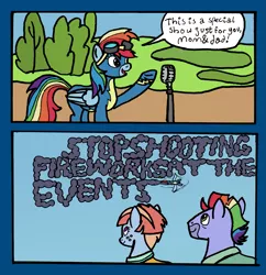 Size: 1945x2010 | Tagged: safe, artist:oneovertwo, derpibooru import, bow hothoof, rainbow dash, windy whistles, pony, clothes, comic, rainbow dash's parents, sky writing, uniform, windyhoof, wonderbolts uniform