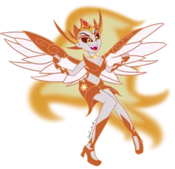 Size: 1280x1233 | Tagged: safe, artist:wubcakeva, derpibooru import, daybreaker, a royal problem, equestria girls, clothes, equestria girls-ified, female, open mouth, simple background, solo, stupid sexy daybreaker, transparent background