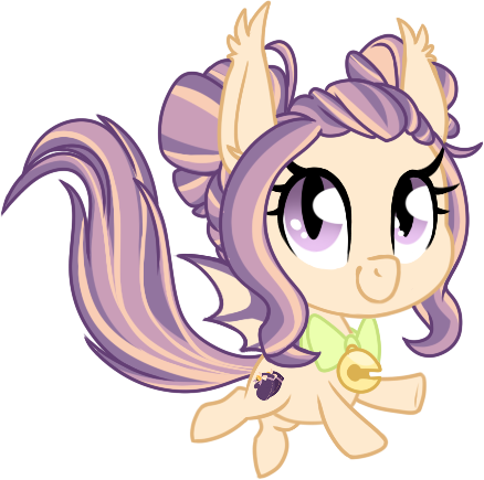 Size: 438x435 | Tagged: safe, artist:kellythedrawinguni, derpibooru import, oc, oc:melissa mittens, unofficial characters only, bat pony, pony, bowtie, chibi, commission, cute, female, mare, ocbetes, simple background, smiling, solo, transparent background