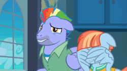 Size: 922x518 | Tagged: safe, derpibooru import, screencap, bow hothoof, windy whistles, pegasus, pony, parental glideance, animated, crying, cute, facewing, female, gif, husband and wife, male, rainbow dash's parents, sad, sadorable, windybetes, windyhoof, wing hands, woobie