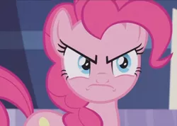 Size: 970x692 | Tagged: safe, derpibooru import, screencap, pinkie pie, pony, not asking for trouble, angry, cropped, solo