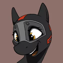 Size: 500x500 | Tagged: safe, artist:keeponhatin, derpibooru import, oc, oc:cloudwalker, unofficial characters only, original species, plane pony, pony, happy, plane, simple background, smiling, solo, sr-71 blackbird