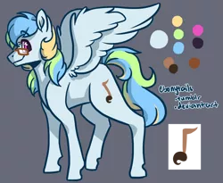 Size: 1318x1080 | Tagged: safe, artist:ebonytails, derpibooru import, oc, oc:ebony tails, unofficial characters only, pegasus, pony, glasses, reference sheet, solo, spread wings, wings