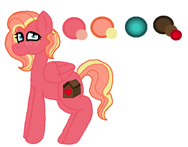 Size: 638x498 | Tagged: safe, artist:glamgoria-morose, derpibooru import, oc, oc:sheltering hooves, unofficial characters only, pegasus, pony, offspring, parent:big macintosh, parent:fluttershy, parents:fluttermac, reference sheet, simple background, solo, white background