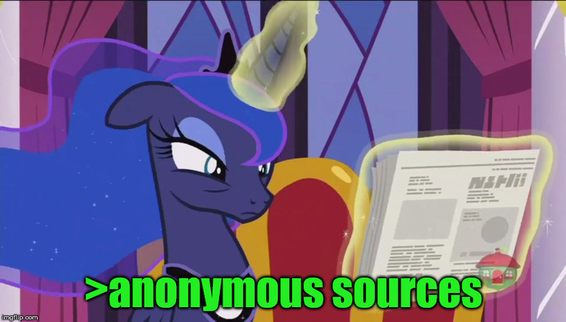 Size: 880x500 | Tagged: safe, derpibooru import, edit, edited screencap, screencap, princess luna, alicorn, pony, a royal problem, chair, female, frown, greentext, image macro, imgflip, impact font, implying, jewelry, levitation, lidded eyes, magic, mare, meme, newspaper, regalia, sitting, solo, suspicious, telekinesis, text, treehouse logo, wings