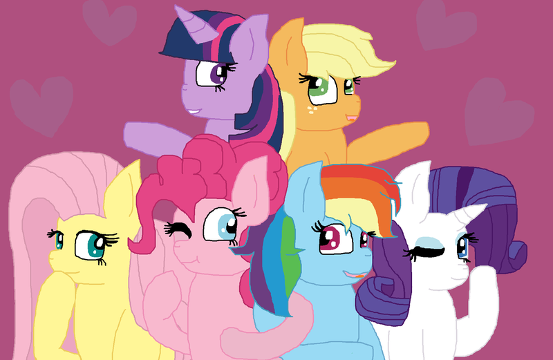 Size: 1024x667 | Tagged: safe, artist:cottoncloudyfilly, derpibooru import, applejack, fluttershy, pinkie pie, rainbow dash, rarity, twilight sparkle, twilight sparkle (alicorn), alicorn, pony, all bottled up, best friends until the end of time, mane six, scene interpretation