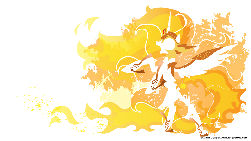 Size: 8000x4500 | Tagged: safe, artist:samoht-lion, derpibooru import, daybreaker, alicorn, pony, a royal problem, season 7, absurd resolution, fangs, female, hooves, horn, jewelry, lineless, mare, minimalist, modern art, open mouth, rearing, regalia, simple background, solo, spread wings, tiara, wallpaper, white background, wings