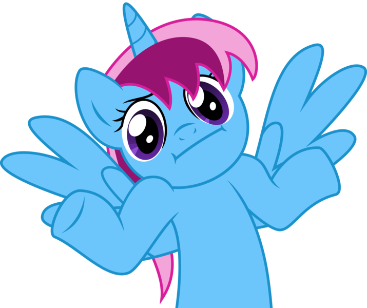 Size: 2234x1875 | Tagged: safe, artist:audiobeatzz, derpibooru import, oc, oc:parcly taxel, unofficial characters only, alicorn, pony, :i, alicorn oc, looking at you, shrug, shrugpony, simple background, solo, transparent background, vector