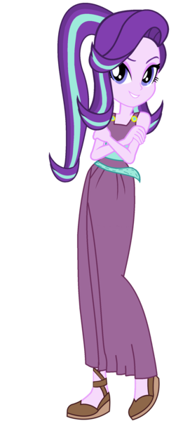 Size: 1280x2829 | Tagged: safe, artist:imperfectxiii, artist:sunsetshimmer333, derpibooru import, edit, vector edit, starlight glimmer, equestria girls, clothes, cosplay, costume, crossover, disney, female, hercules, megara, simple background, sleeveless, smiling, solo, transparent background, vector