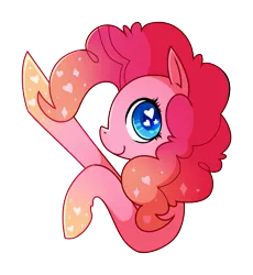 Size: 593x645 | Tagged: safe, artist:amazingmollusk, derpibooru import, pinkie pie, earth pony, pony, female, happy, heart eyes, mare, pie daily, simple background, solo, sparkles, transparent background, wingding eyes