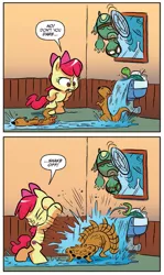 Size: 853x1429 | Tagged: apple bloom, artist:jay fosgitt, derpibooru import, idw, otter, safe, spoiler:comic, spoiler:comic54