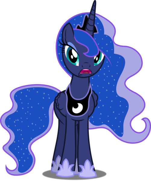 Size: 855x1024 | Tagged: safe, deleted from derpibooru, derpibooru import, edit, princess luna, pony, a royal problem, gums, simple background, solo, toothless, transparent background, vector