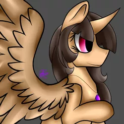 Size: 1000x1000 | Tagged: safe, artist:dovahkiinnightshift, derpibooru import, oc, oc:spring beauty, unofficial characters only, alicorn, pony, alicorn oc, female, jewelry, necklace, solo