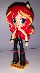 Size: 1314x2400 | Tagged: safe, artist:artking3000, derpibooru import, sunset shimmer, equestria girls, custom, doll, equestria girls minis, irl, photo, toy