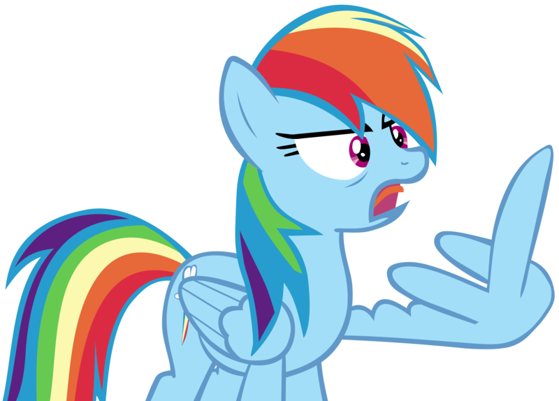 rainbow dash mad