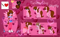 Size: 1024x641 | Tagged: safe, artist:twittershy, derpibooru import, oc, oc:shyfly, unofficial characters only, pegasus, pony, equestria girls, clothes, equestria girls-ified, female, reference sheet
